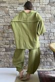 Hush Pillow Cotton Nero Boyfriend Shirt Olive